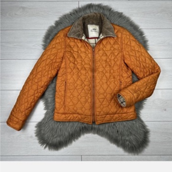 Burberry Jackets & Blazers - Orange Quilted Jacket